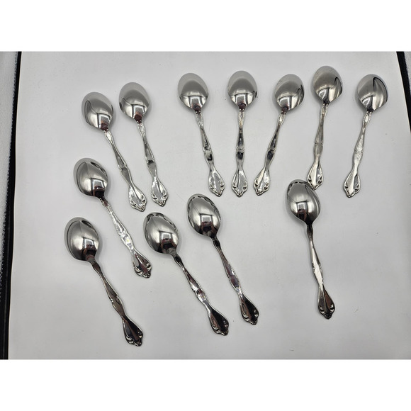 Oneida Silver Cantata Tablespoons Set of 12 Stainless - Picture 8 of 9
